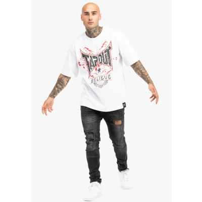 Imagen de Tapout Doylen Camiseta, Blanco, Rojo Y Negro, L para Hombre