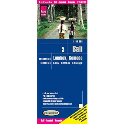 Imagen de Bali, Lombok y Komodo, mapa de carreteras impermeable. Escala 1:150.000. Reise Know How.: world mapping project (Indonesia 5 Bali / Komodo (1:150.000))