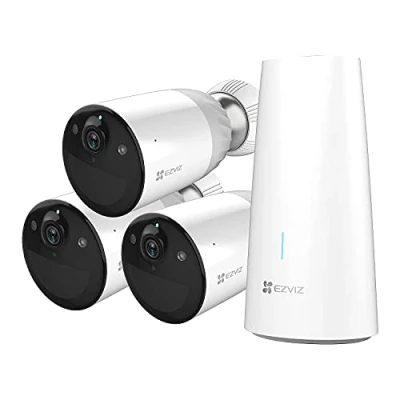 Imagen de EZVIZ Cámara Vigilancia WiFi Exterior Inalámbrica, de Seguridad Adicional,Requiere el Sistema Base,365 Días Batería,1080P,Visión Nocturna a Color,PIR Detección Movimiento,BC1 Add on