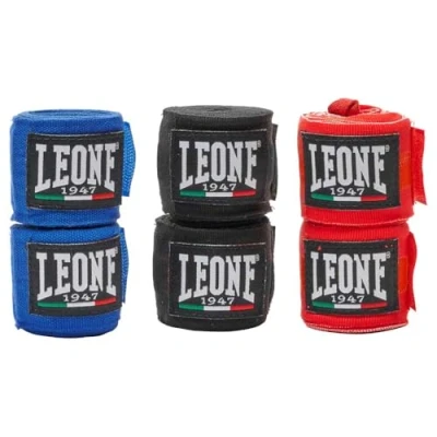Imagen de LEONE 1947, 3 Pair Pack Vendas Negro/Azul/Rojo 2,5m AB705P