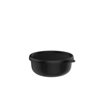 Imagen de Mepal Vajilla para microondas Lumina Fiambreras con tapa frigorífico, congelador, vaporizador y Cuencos Caja de almacenamiento 750 ml Negro nórdico