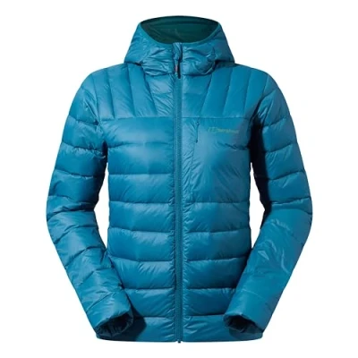 Imagen de Berghaus Silksworth Hooded Down Insulated Chaqueta para Mujer, Oil Green, 44