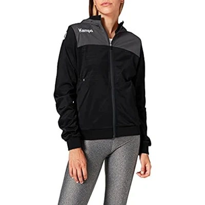 Imagen de Kempa Emotion 2.0 Hood Jacket Women Sudadera, Mujer, Black/Anthra, XL