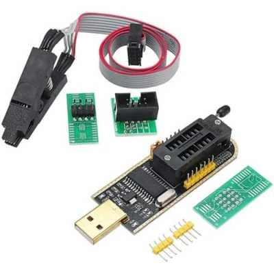 Imagen de DollaTek sop8 soic8 clip de prueba para eeprom 25cxx / 24cxx + ch341a 24 25 series flash bios programador usb