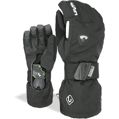 Imagen de Level Fly Guantes para hombre, Negro, 7.5