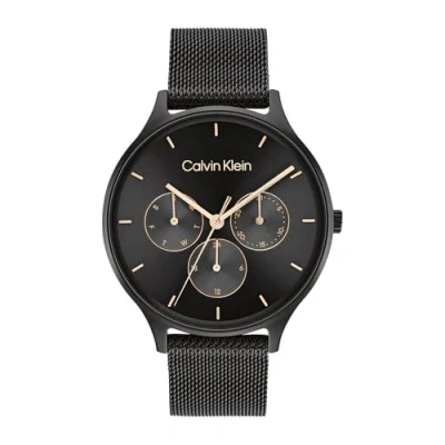 Imagen de Calvin Klein Reloj Analógico de Cuarzo Multifunción para mujer con Correa Malla Acero Inoxidable