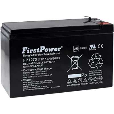 Imagen de Powery FirstPower Batería de Gel para SAI APC RBC 17 7Ah 12V