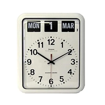 Imagen de NRS Healthcare Reloj de Pared analógico con Calendario (tamaño Grande)