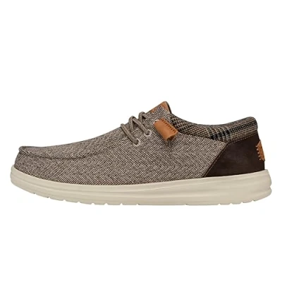 Imagen de Hey Dude Wally GRIP Zapatos con cordones, Hombre, Talla: 43, Tan