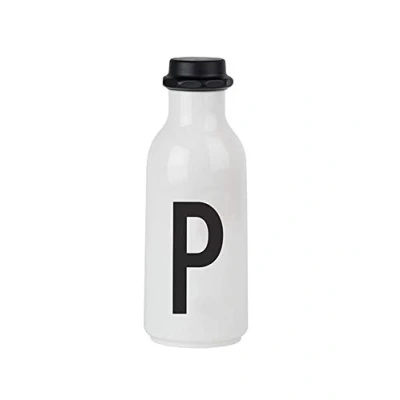 Imagen de Design Letters Botella de Agua Blanco 500 Ml (A Z) para Niño, Adults Botellas Niños Colegio Libre BPA/BPS Garrafa Personalizada Irrompible a Prueba Fugas
