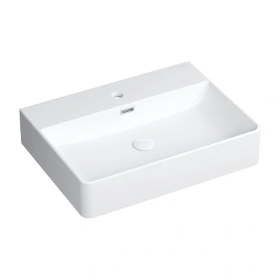 Imagen de Omnires GARLAND600BP, Lavabo sobre encimera/suspendido, 60 x 43 cm GARLAND, White gloss