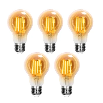 Imagen de Aigostar Bombilla LED E27 Vintage Retro 8W (Equivalente a 57W), Blanco Cálido 2200K, 750 Lúmenes, Ángulo de Apertura: 330, CRI＞80, No Regulable, 5 Unidades