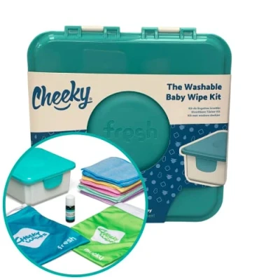 Imagen de toallitas Cheeky 25 de rizo bambú con arco iris, reutilizables, 15 x cm, multicolor, perfectas para manos y cara, absorbentes, supersuaves naturalmente antibacterianas Respetuoso el medio ambiente