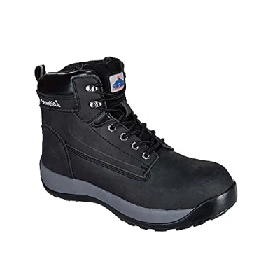Imagen de Portwest Bota Steelite Constructo Nubuck S3 Hro, Tamaño: 47, Color: Negro, FW32BKR47