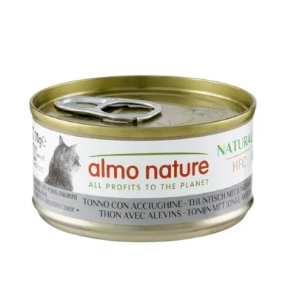 Imagen de almo nature HFC Natural Megapack, alimento húmedo para Gatos Atún con anchoas (6 latas de 70 g) 0 g