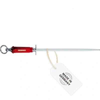 Imagen de F. DICK Dickoron 75981300 Afilador de acero (hoja 30 cm, afilador, piedra afilar, dureza 65 HRC), color gris, 47 cm