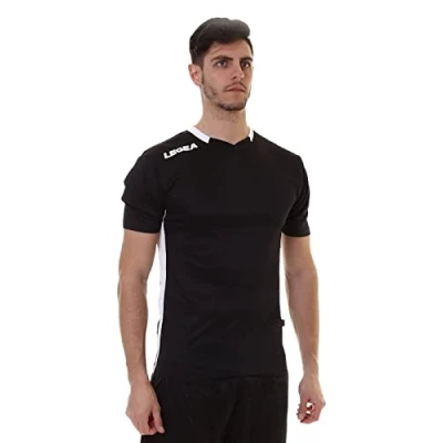 Imagen de lea srl LEGEA Camiseta Múnich Camiseta, Unisex Adulto, Blanco Y Negro, S