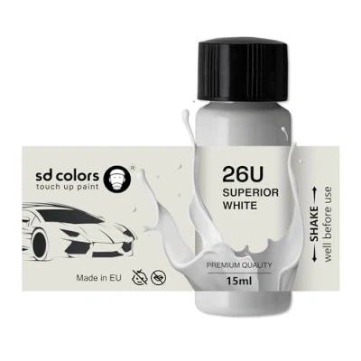 Imagen de SD COLORS Pintura de retoque 15 ML, color blanco superior, 26U,