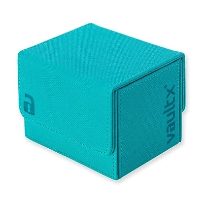 Imagen de Vault X Caja Deck Box de Carga Lateral para Cartas Coleccionables, 100+ Enfundadas, Material Premium Exo Tec, Almacenamiento, Tapa Magnética, MTG Commander, TCG (Verde azulado)
