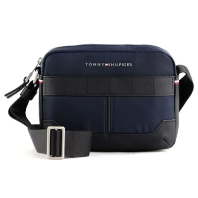 Imagen de Tommy Hilfiger Hombre Bolso Bandolera TH Elevated Nylon Camera Bag Pequeño, Azul (Space Blue), Talla Única