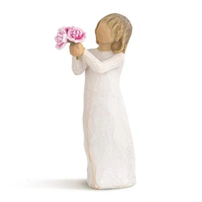Imagen de Willow Tree Figura de niña con Flores, Home Deco, Enesco