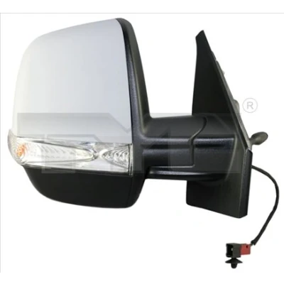 Imagen de Espejo retrovisor Tyc 325 0146 izquierda imprimado Ajuste por cable, convexo FIAT: Doblo II Furgón / Familiar, OPEL: Combo D Familiar