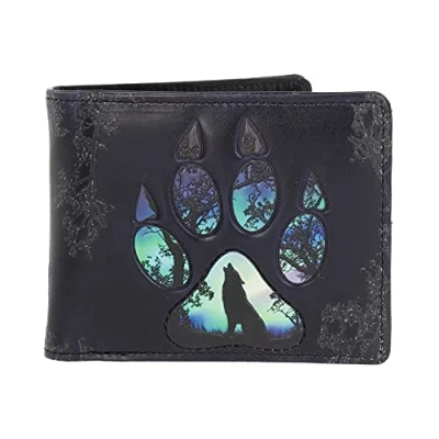 Imagen de Nemesis Now Footprints Cartera (10 cm), Color Negro
