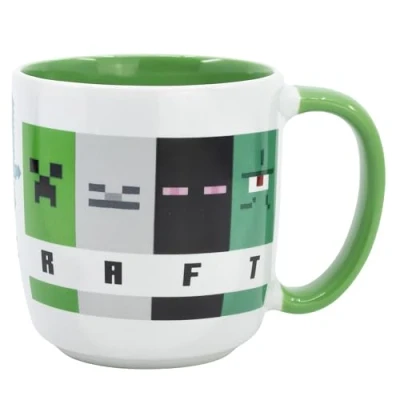Imagen de TAZA CERAMICA ELITE 380 ML MINECRAFT SQUARED PATTERN