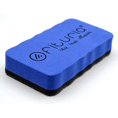Imagen de Borrador Magnético para Pizarra Blanca de Rotulador, Amarillo, Borra Vileda y Demás Marcas pizarras blancas Magnéticas rotulador borrables (Azul)