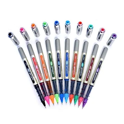 Imagen de Uni Ball EYE UB 157 Rollerball Pen Medium 0.7mm [Pack of 10] One each colour