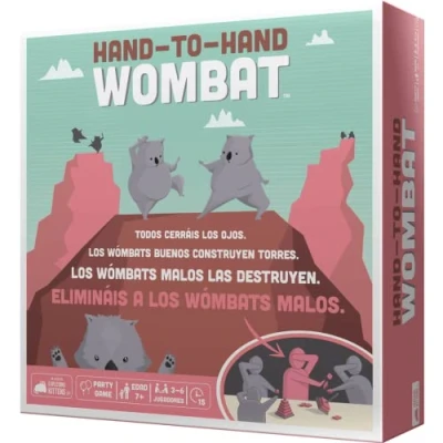 Imagen de Exploding Kittens Hand to Wombat Juego para Fiestas Adultos, Adolescentes y Niños a Partir De 7 Años 3 6 Jugadores 15 Minutos por Partida Español