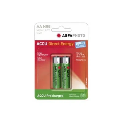 Imagen de 1x2 Agfaphoto Akku Nimh Mignon Aa 2100 Mah Direct Energy