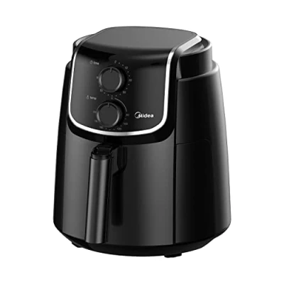 Imagen de Midea MF TN35D2 Freidora de aire 3,5 litros, sin aceite, temperatura máxima 200 ℃, 60 minutos temporizador, funciones múltiples, negro