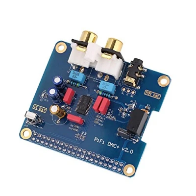 Imagen de Tarjeta de Sonido HiFi Digi DAC + PCM5122 con Interfaz I2S, RCA y Puertos Auriculares 3.5 mm, para Raspberry Pi 2 Modelo B, B +, A 3B (64 bits)