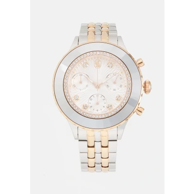 Imagen de Swarovski Octea Cronógrafo silvercoloured/rosegoldcoloured, Mujer, Talla: One Size, Silver coloured/rosegold coloured