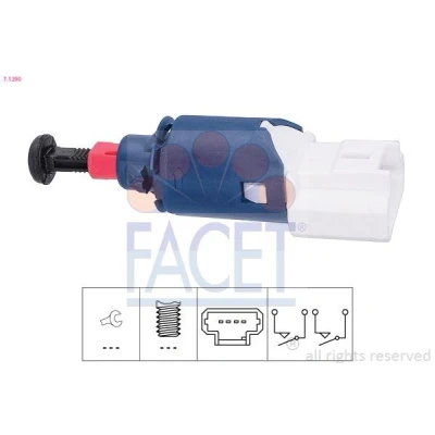 Imagen de FACET 7.1290 Conmutador, accionamiento embrague (control veloc.) RENAULT: LAGUNA 3, Latitude