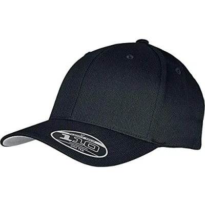 Imagen de Flexfit Wooly Combed Adjustable Gorra de béisbol, Negro/Negro, Talla única Unisex Adulto