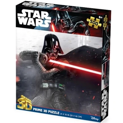 Imagen de Prime 3D RD RS263103 Does Not Apply Puzzle lenticular Star Wars Darth Vader Pose Pelea 500 Piezas, Multicolor, único