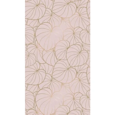 Imagen de Livingwalls Papel pintado fotográfico con diseño de hojas, color rosa, 382801, 1,59 x 2,80 m, fabricado en Alemania