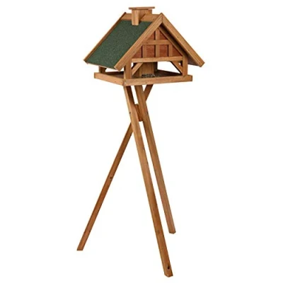 Imagen de Trixie Comedero Pájaros Pie Natura 54 x 40 48 cm, 1.07 m, Marrón,