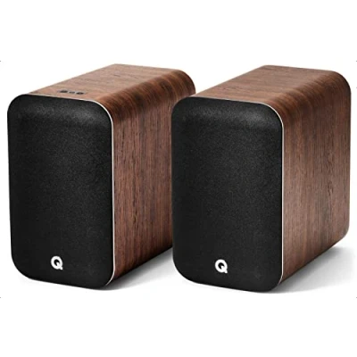 Imagen de Q Acoustics M20 Pareja de Altavoces Activos Inalámbrico Sistema Música HD Bluetooth (Nogal)
