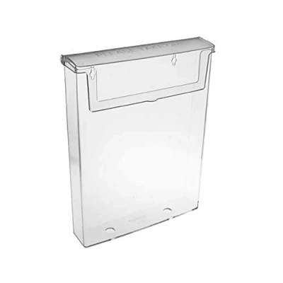 Imagen de taymar DIN A5 portafolletos,caja de folletos con tapa,resistente a la intemperie (también apto para exteriores)