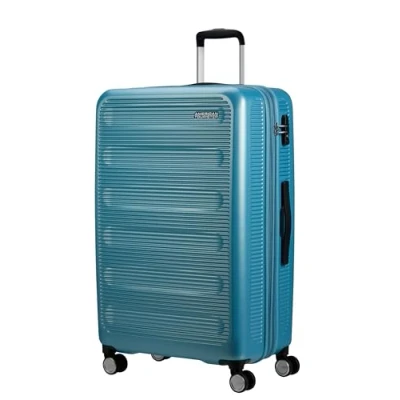 Imagen de American Tourister Astrobeam Spinner L, Maletín Ampliable, L (77 cm 110 L), Azul (Icy Aqua)