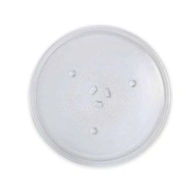 Imagen de DL SERVICE plato Microondas Universal giratorio de Cristal, compatible con varios modelos como Panasonic, Gorenje, Sharp, Whirlpool, Indesit, 3 enganches, diámetro 27 cm