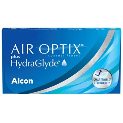 Imagen de Air Optix plus HydraGlyde Lentes de contacto reemplazo mensual, Pack 3, R 8.6 mm, D 14.2 5.25 Diopt