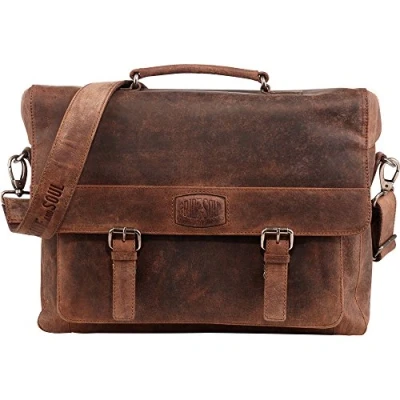 Imagen de El orgullo y la bolsa de deporte Alma Businesstasche Nube, 38 cm, 11 L, Brown