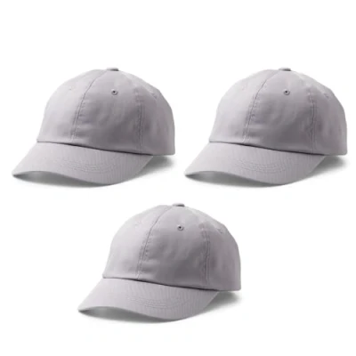 Imagen de Cricut Gorra de béisbol en Blanco Paquete 3 para Uso Hat Press. Compatible con Materiales termoadhesivos (HTV) y Tinta infusible, Grey, Pack, 3, Poliéster, Talla única