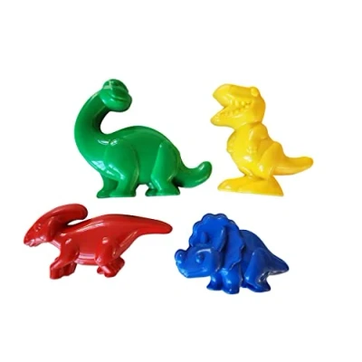 Imagen de GOWI Juego de 4 moldes para Dinosaurios en Red, Color Blanco. (550 21)