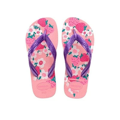 Imagen de Havaianas Flores, Chanclas, para Unisex niños, Rosa (Rosa Macarrón), 23/24 EU