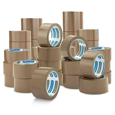 Imagen de Rapesco 1743 Confección Business: 48 Rollos de Cinta Embalaje Resistente, 50 mm x 60 m, Marrón